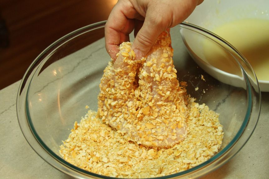 Cracker Crust Chicken w_ Lemon Rosemary Sauce 3