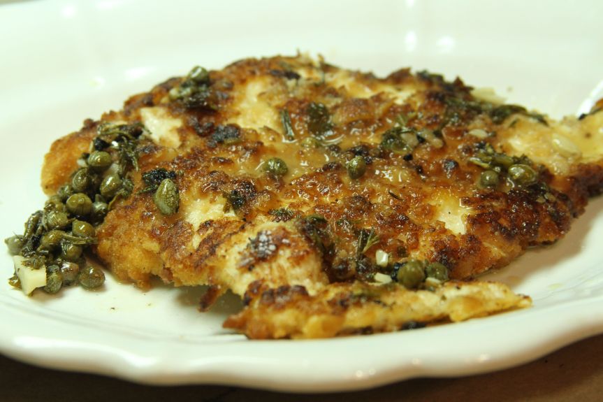 Cracker Crust Chicken w_ Lemon Rosemary Sauce 9